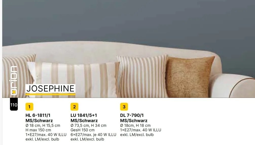Pendul modern design decorativ JOSEPHINE D-18cm