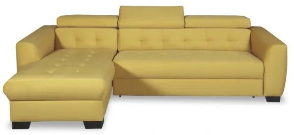 Coltar extensibil Karma Stanga, 5 Locuri, Galben, 291 x 177 x 86 Cm