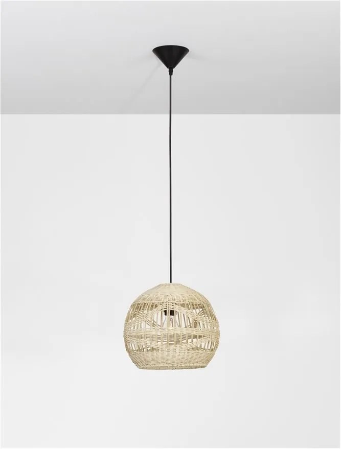Lustra / Pendul modern design natural ratan MARLO D-30cm