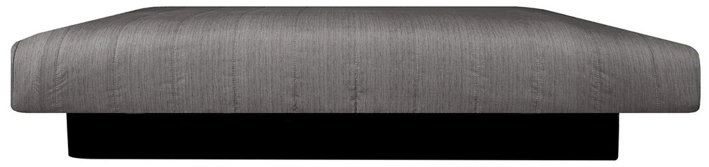 Canapea extensibila Click-Clack Felicity, 195x75x90 cm, lada depozitare, husa textil, Gri inchis