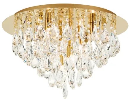 Plafonieră de cristal Orion DLU 2516/45 CELESTE 6xG9/40W/230V d. 45 cm auriu