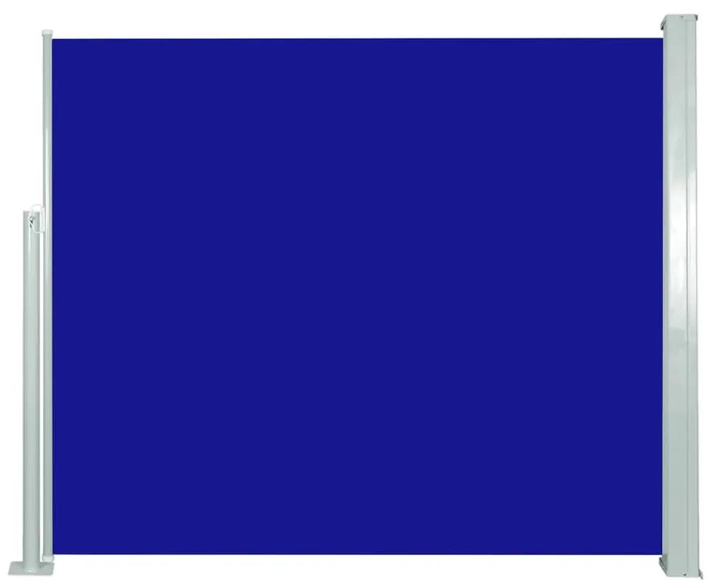 Copertina laterala retractabila, albastru, 120x300 cm