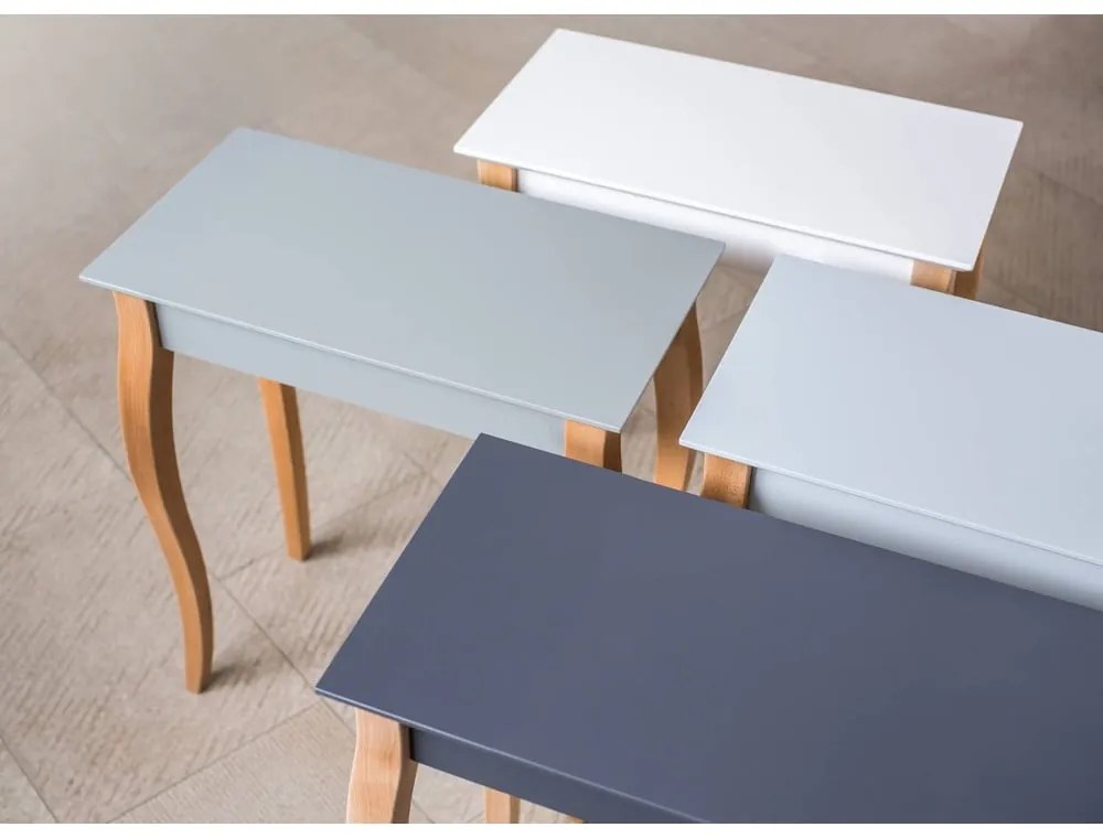 Măsuță Ragaba Console, lungime 65 cm, gri grafit