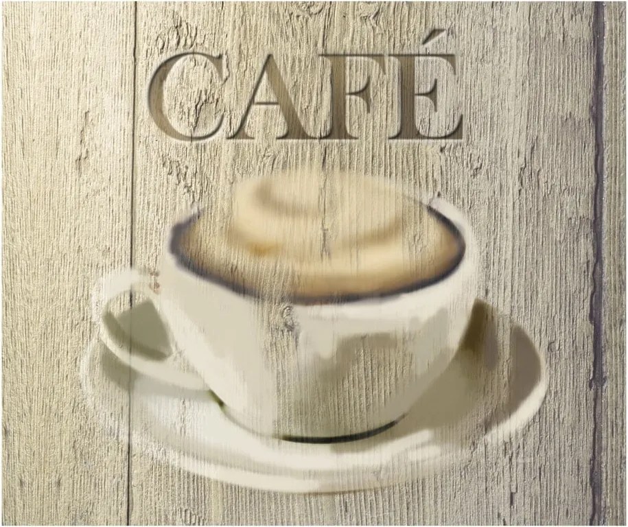 Protecție din sticlă pentru peretele de lângă aragaz Wenko Café, 60 x 50 cm