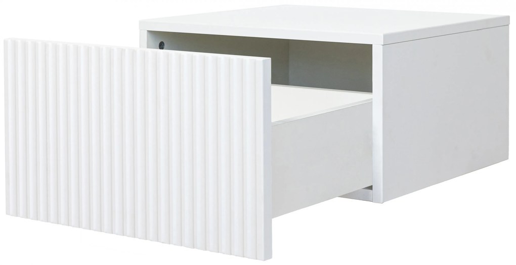 Set noptiere suspendat Nicole 46 cm - alb