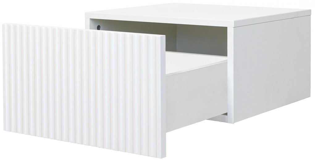 Set noptiere suspendate Nicole 46 cm - alb