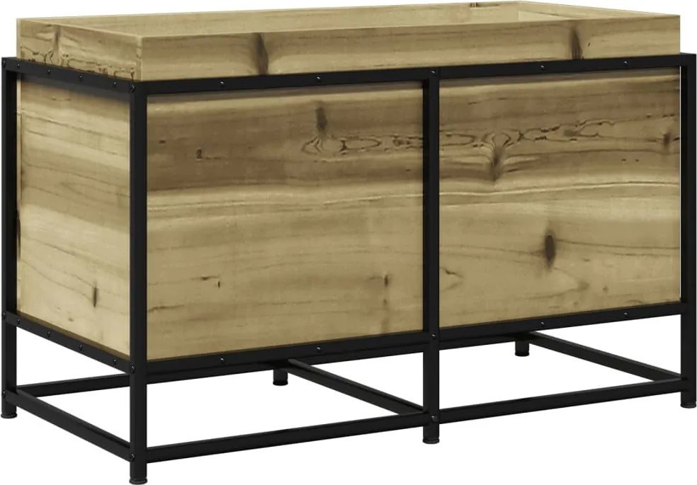 vidaXL Jardinieră de grădină, 80x40x50 cm, lemn de pin impregnat