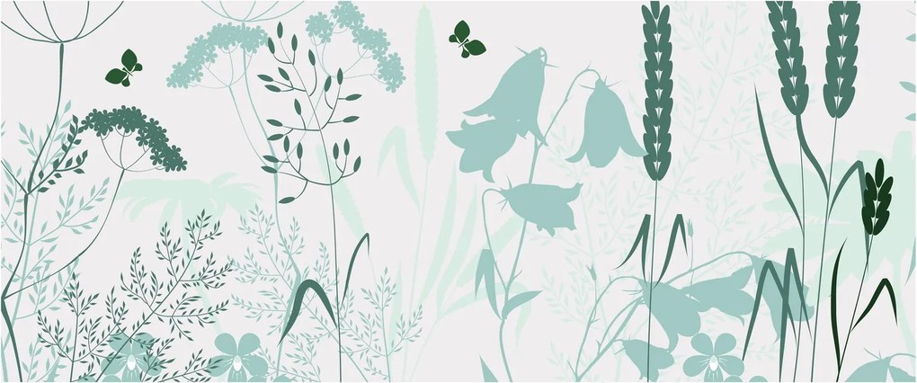 Tablou - Vector pajiște (120x50 cm)
