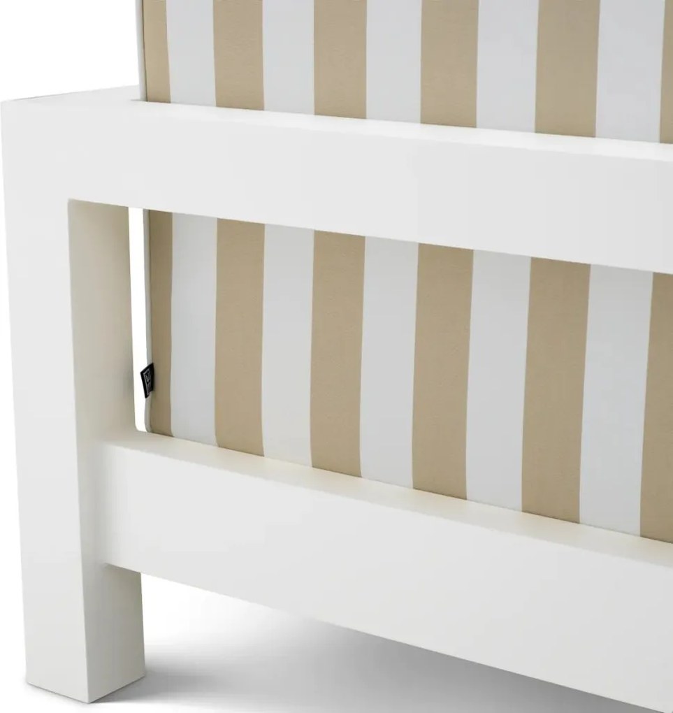 Fotoliu de interior/ exterior design LUX Cap-Antibes, alb mat