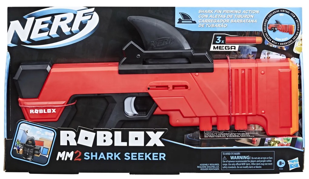 NERF BLASTER ROBLOX MM2 SHARK SEEKER SuperHeroes ToysZone