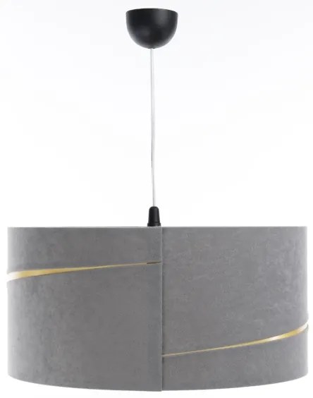 Lustră pe cablu SWING 1xE27/60W/230V gri/auriu