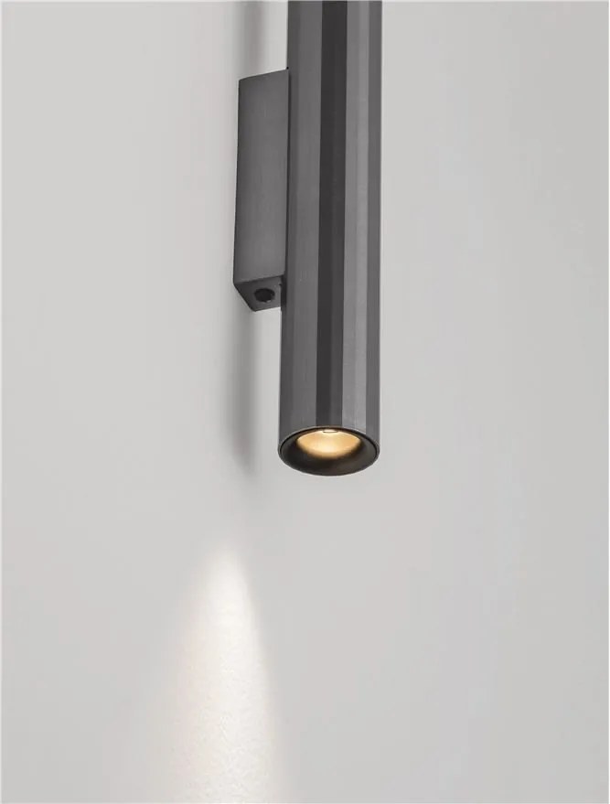 Aplica LED iluminat sus si jos RIVETA nickel negru