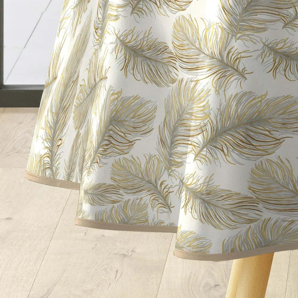 Față de masă lavabilă ø 160 cm Plumina – douceur d'intérieur