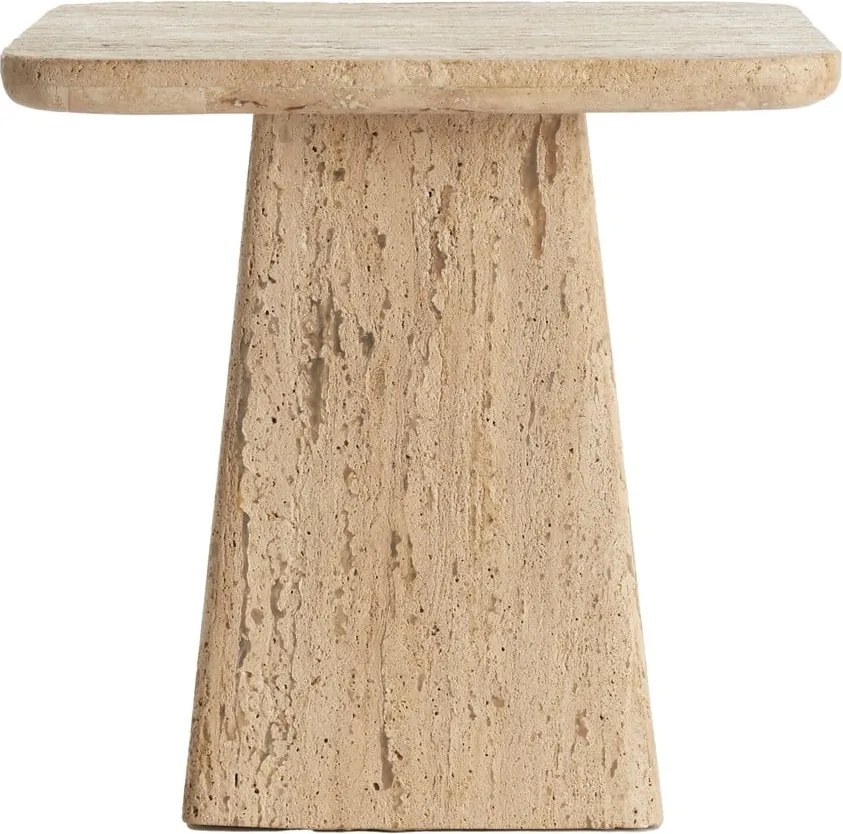 Măsuță auxiliară cu blat din piatră 45x45 cm Kepami – Light &amp; Living