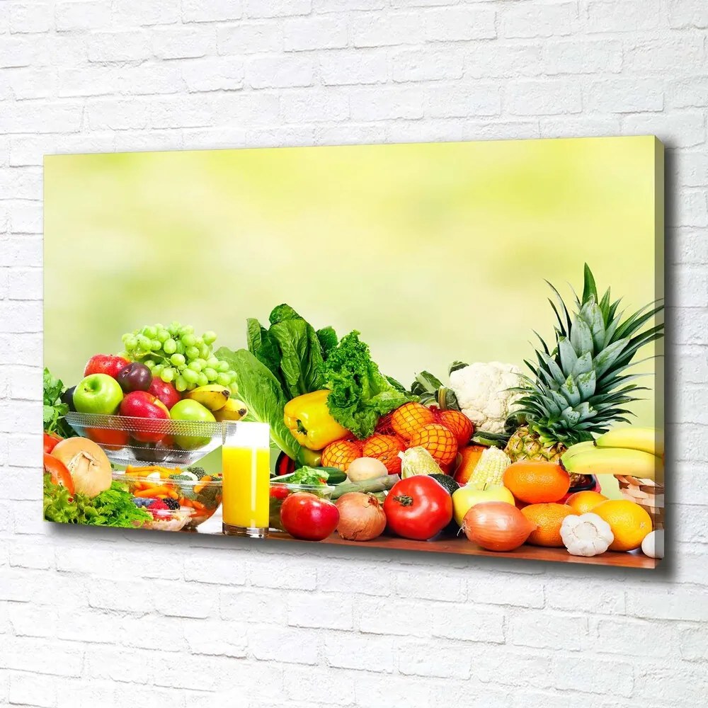 Tablou pe pânză canvas Legume si fructe