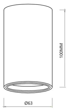 Spot GENESIS 1xGU10/8W/230V 10 cm auriu