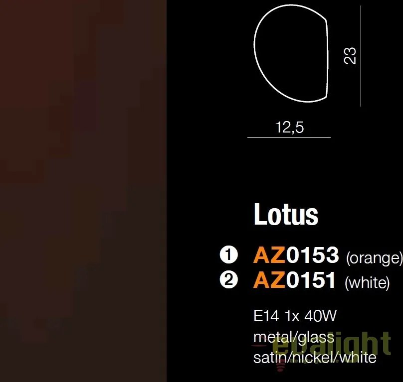 Aplica de perete moderna Lotus White