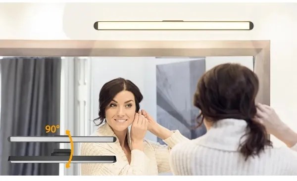 Aplică LED reîncărcabilă dimabilă pentru oglindă Aigostar LED/2,9W/5V