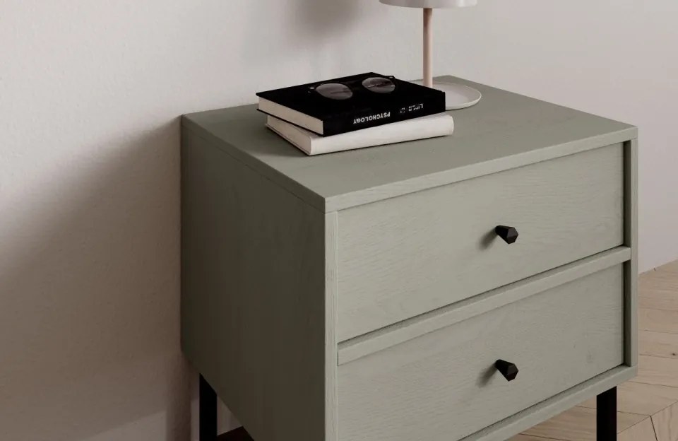 Noptiera, 51.8x50x40.8 cm, Tili, ADRK Furniture (Culoare: Bej)