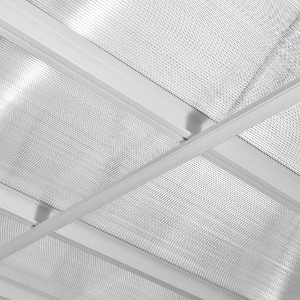 Pergola Borneo 5,5x3m s dvojstennými doskami biela