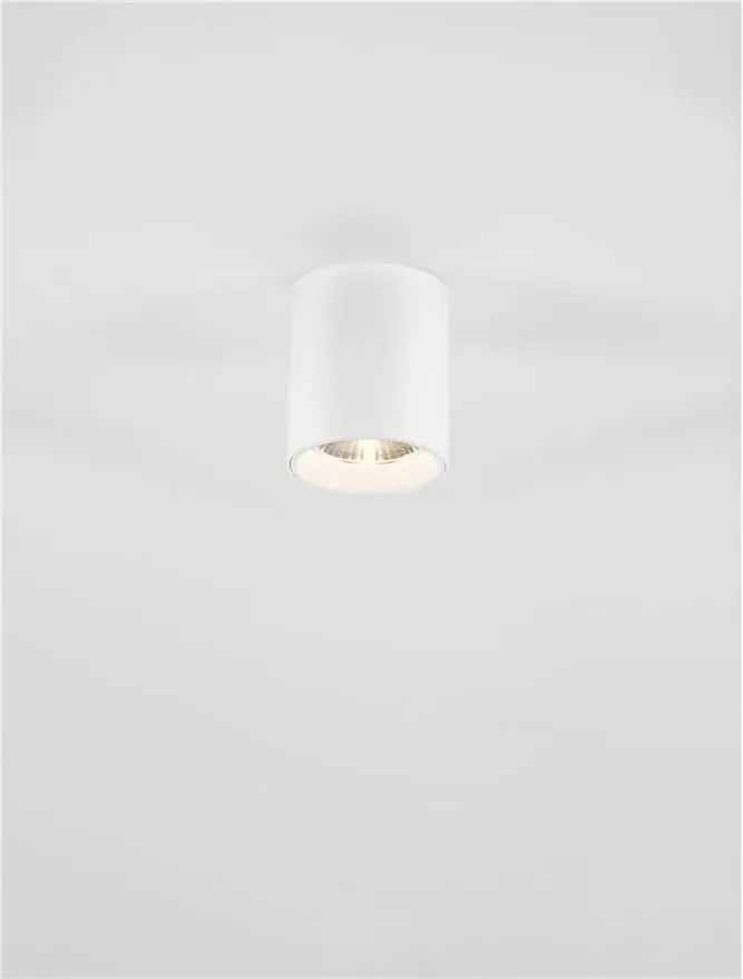 Spot aplicat LED design tehnic IRIS alb