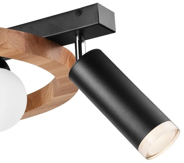 Spot OTIS 3xG9/5W/230V + 1xE27/15W/230V stejar