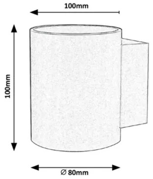 Aplică KAUNAS 1xG9/10W/230V neagră Rabalux 7020