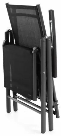 Șezlong pliabil din aluminiu de grădină cu suport pentru picioare RELAX - antra