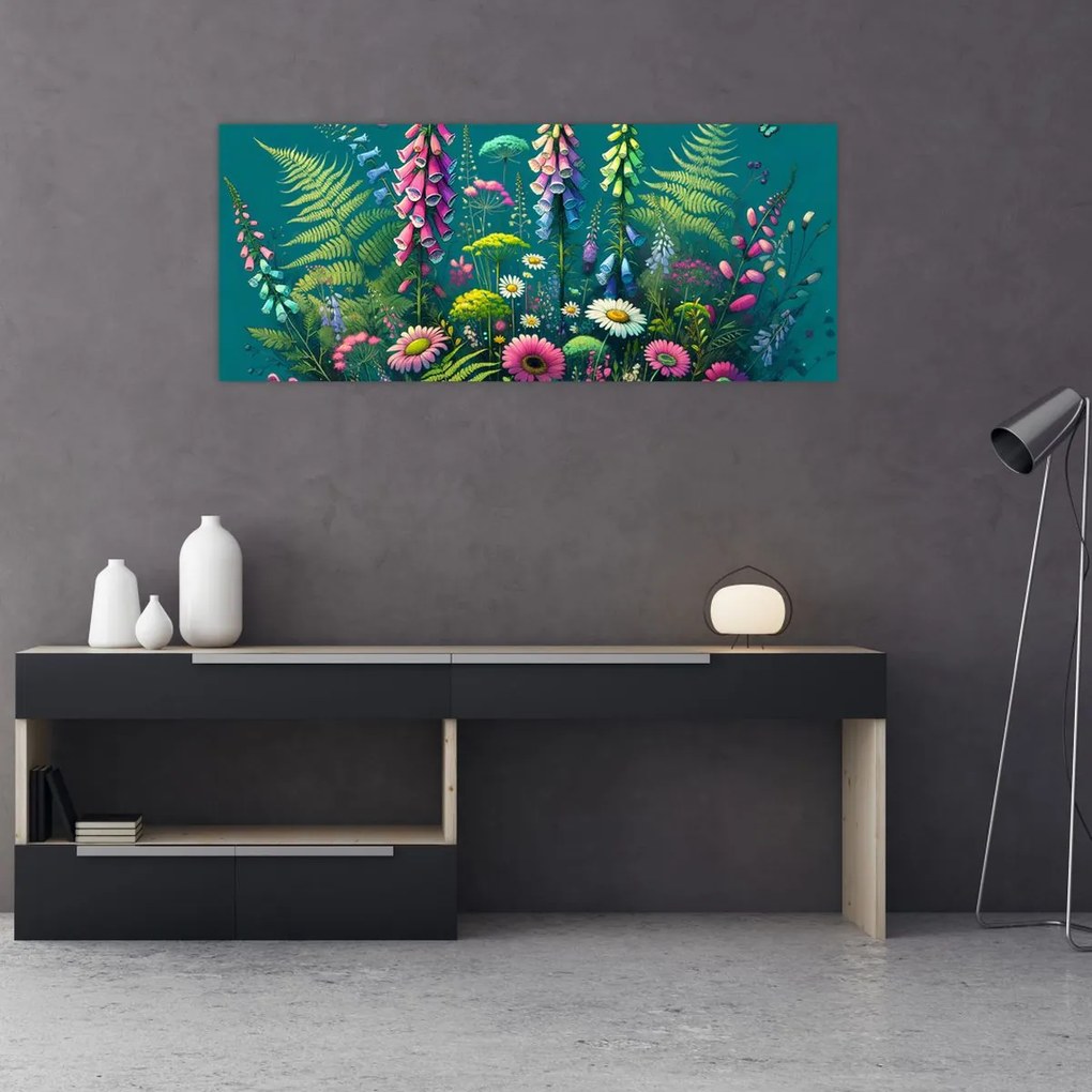 Tablou - Flori de câmp (120x50 cm)