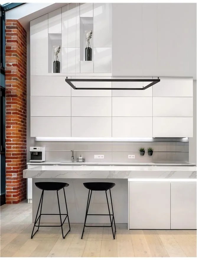 Lustra suspendata LED dimabila design modern ETERNA negru NVL-9990732
