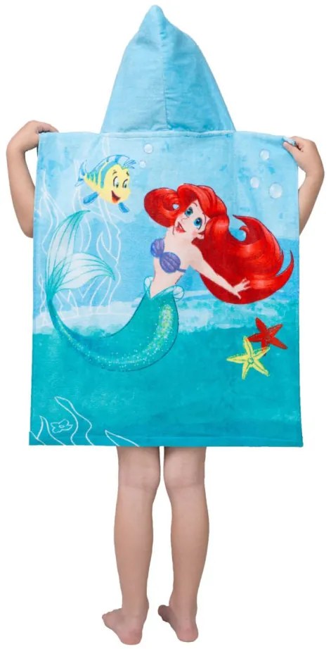 Prințesele Disney Poncho prosop Ariel 50x115 cm