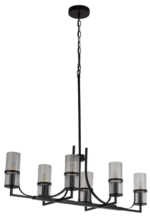 Candelabru modern design elegant Belle negru/clar