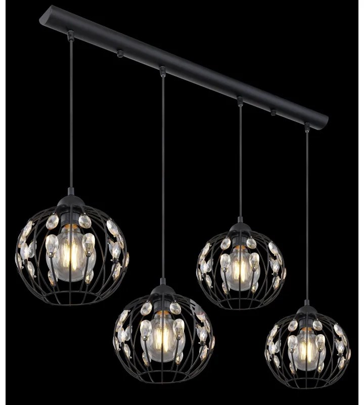 Lustra cu 4 pendule design modern HANAKO 16029-4H GL