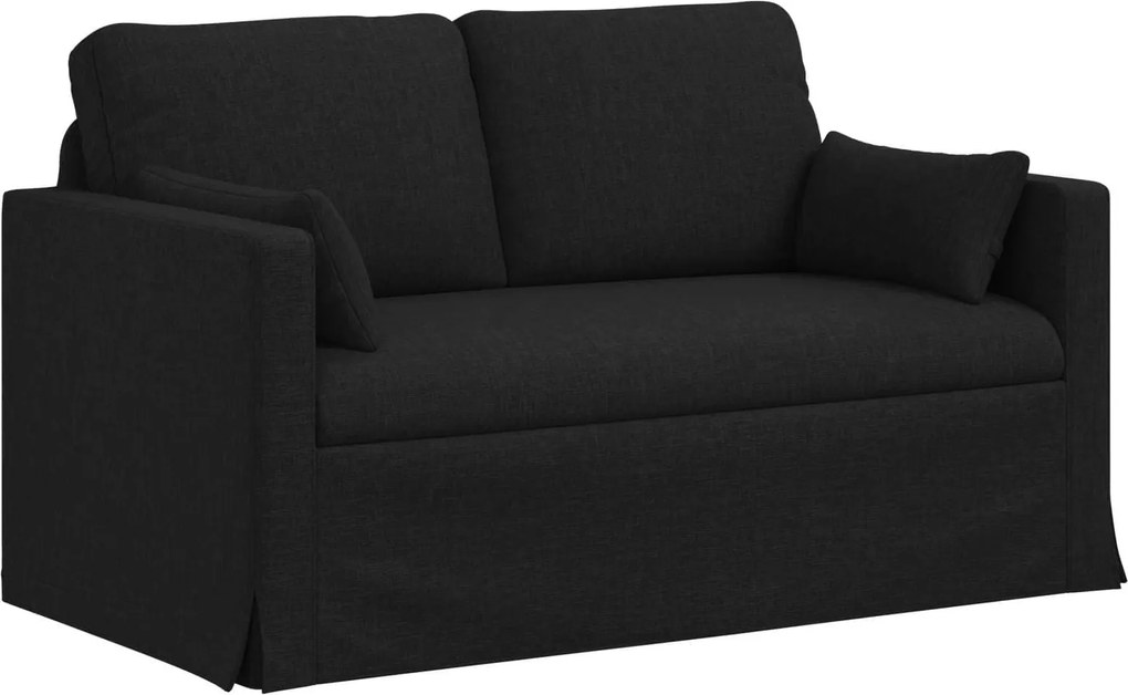 vidaXL Canapea Negru 139 x 78 x 80 cm țesătură