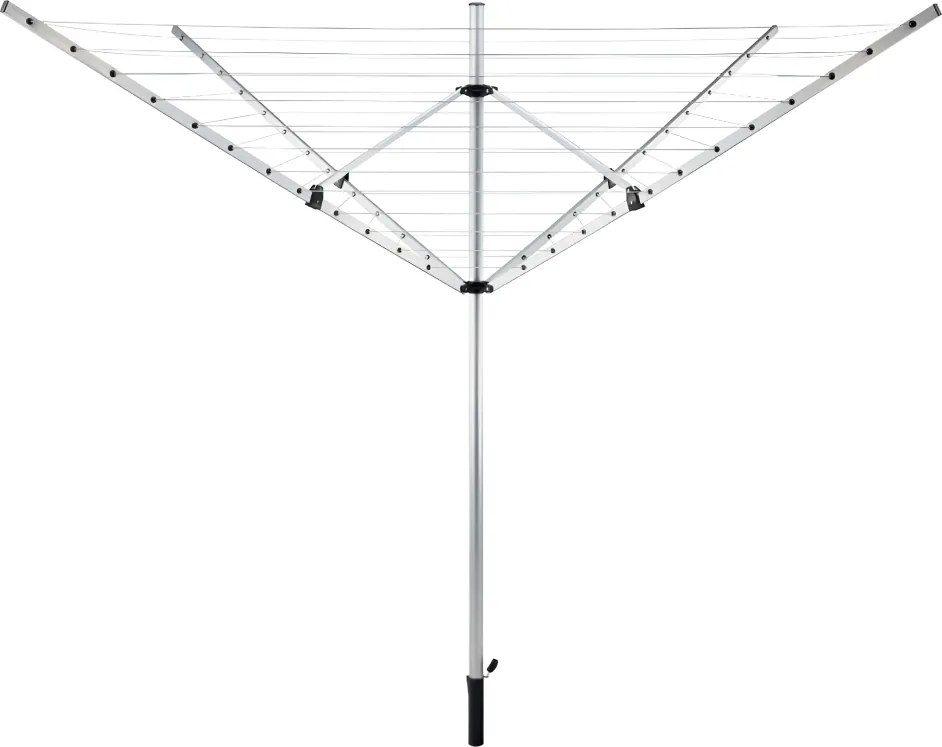 Uscător de haine de grădină, argintiu/neagră, 50 m, ROTARY NEW TYP 1