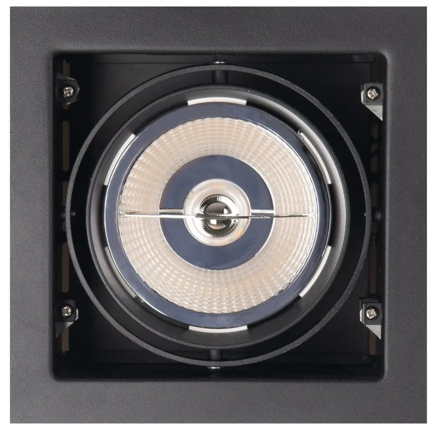 Spot directionabil, incastrabil, negru, dim.18,5x18,5cm, Matrix I H0048 MX