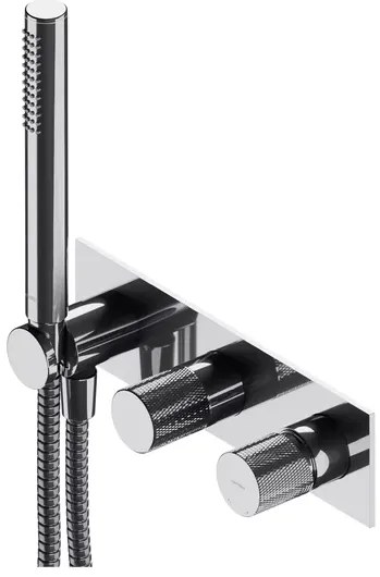 Baterie cada - dus incastrata Omnires Contour cu corp ingropat si set de dus