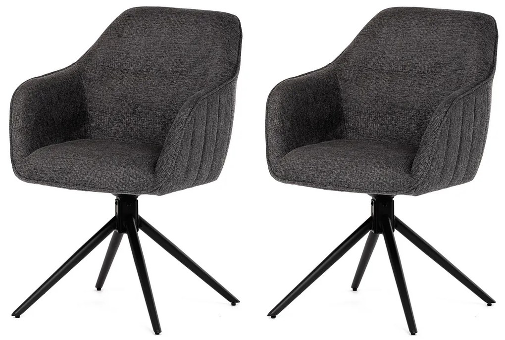 Set de scaune de sufragerie cu mecanism deîntoarcere HC-536 GREY2, 2 buc.