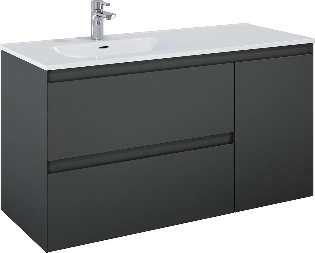 Elita Split dulap 120x45.8x63.5 cm sub chiuveta pe perete antracit RE011206256010