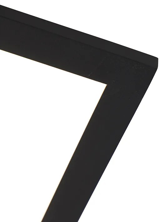 Plafoniera moderna neagra incluzând LED 40 cm - Liv