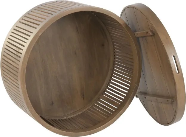 Masuta de cafea din lemn de mango, 76X76X46 cm, " Bondo "
