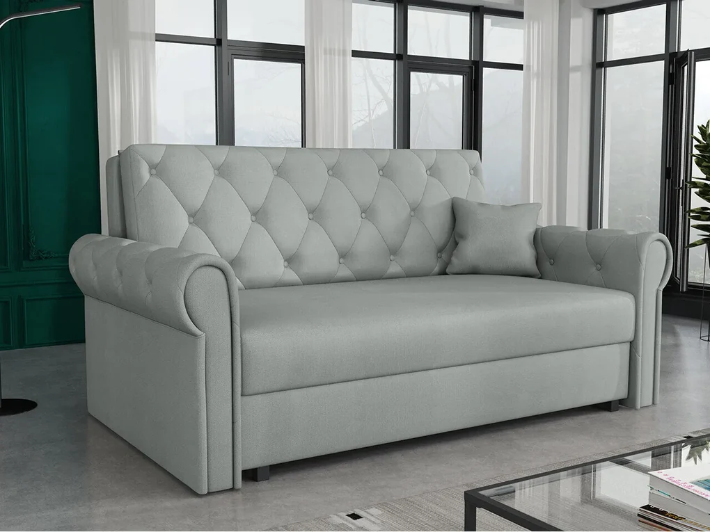 Canapea extensibilă Columbus 198Cutie de pat, 85x168x98cm, 67 kg, Picioare: Metal