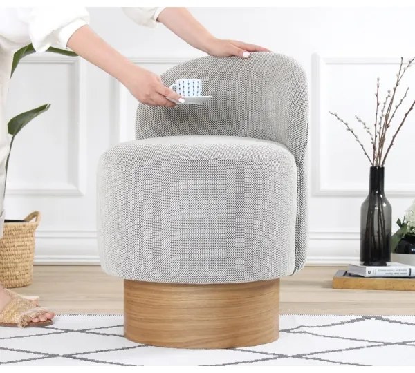 Fotoliu pentru copii RIKI, 40 x 47 cm, gri