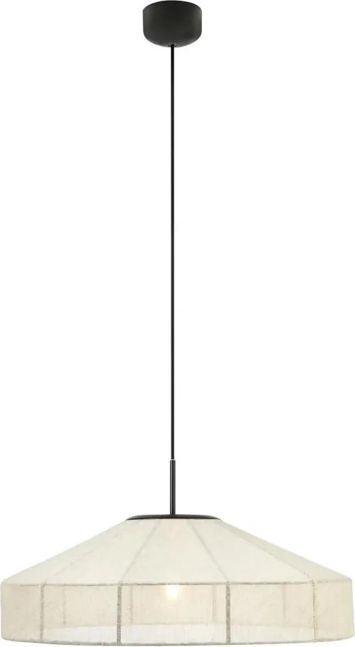 Markslöjd 108955 - Lampă suspendată pe cablu ALIA 1xE27/60W/230V, diam. 57 cm, crem/negru