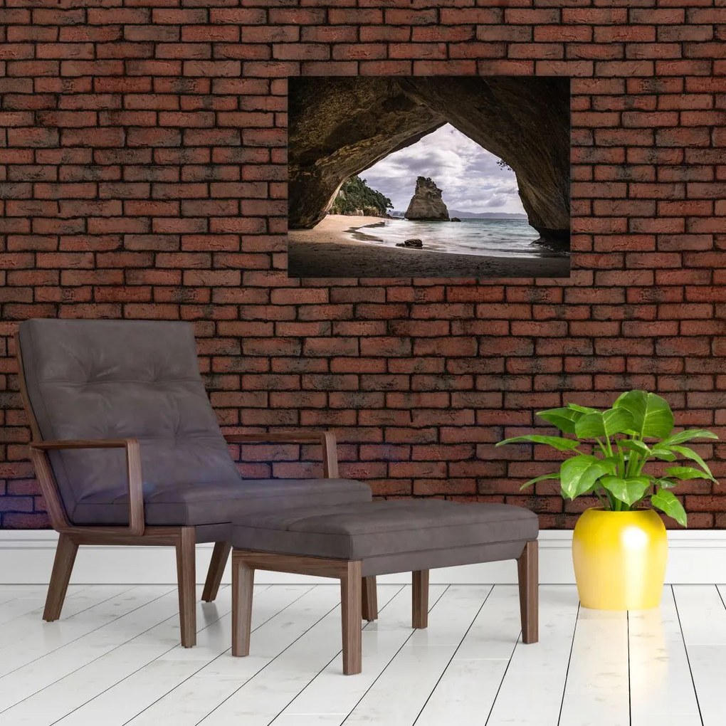 Tablou pe sticlă din peșteră, Noua Zeelanda (70x50 cm)