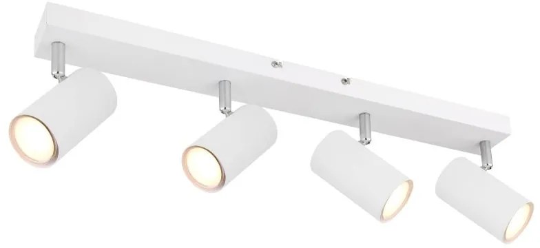 Plafoniera cu 4 spoturi directionabile design modern ROBBY alb