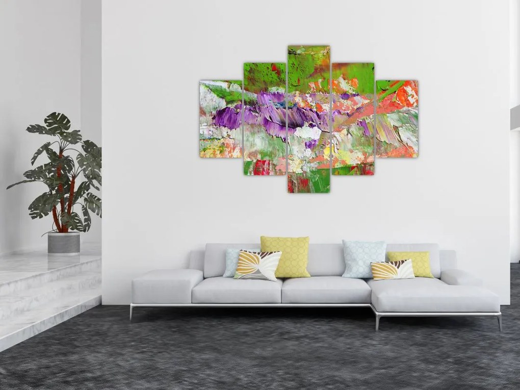 Tablou cu abstracție - pictura (150x105 cm)
