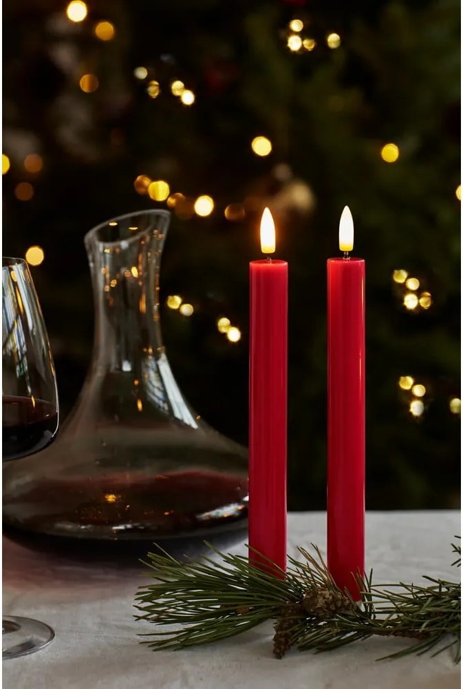 Lumânări LED 2 buc. cu baterii (înălțime 22 cm) Sille – Sirius