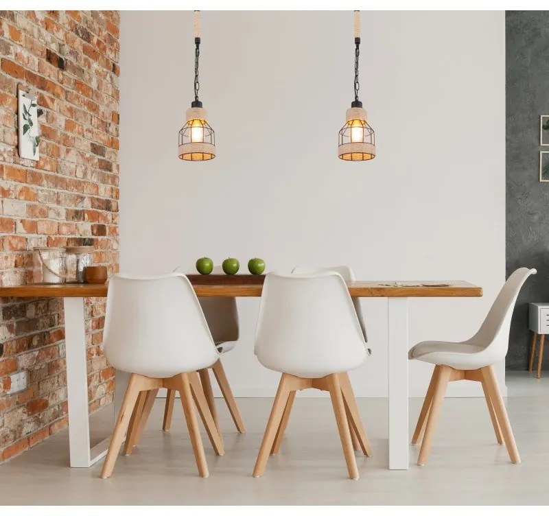 Pendul design modern Halia negru, maro 14cm
