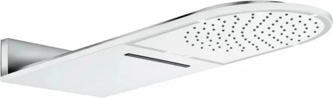 Palarie de dus montare pe perete Kludi A-QA Rain 250 mm 2 jeturi alb